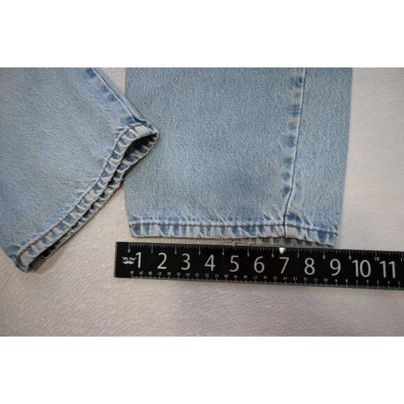 Levi's 550 Relaxed Fit Straight Blue Denim Jeans Rugged Mens Sz 40 x 31(Altered) - Picture 5 of 16